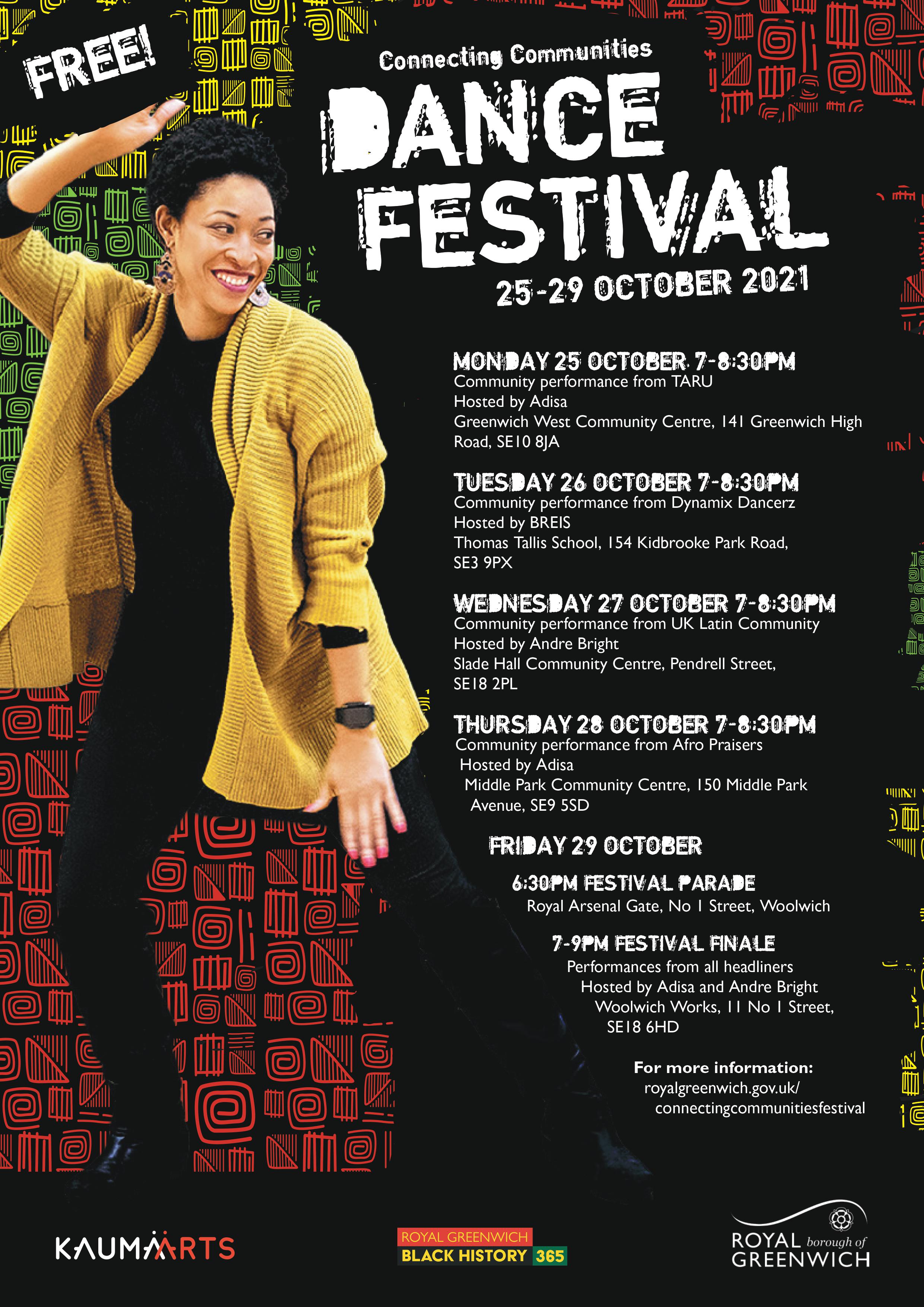 Dance festival flyer