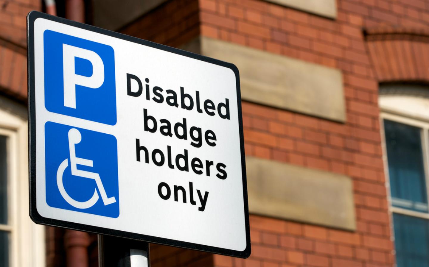 Blue Badge Holders Only sign