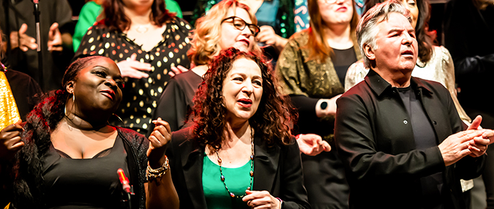 People singing in a choir
