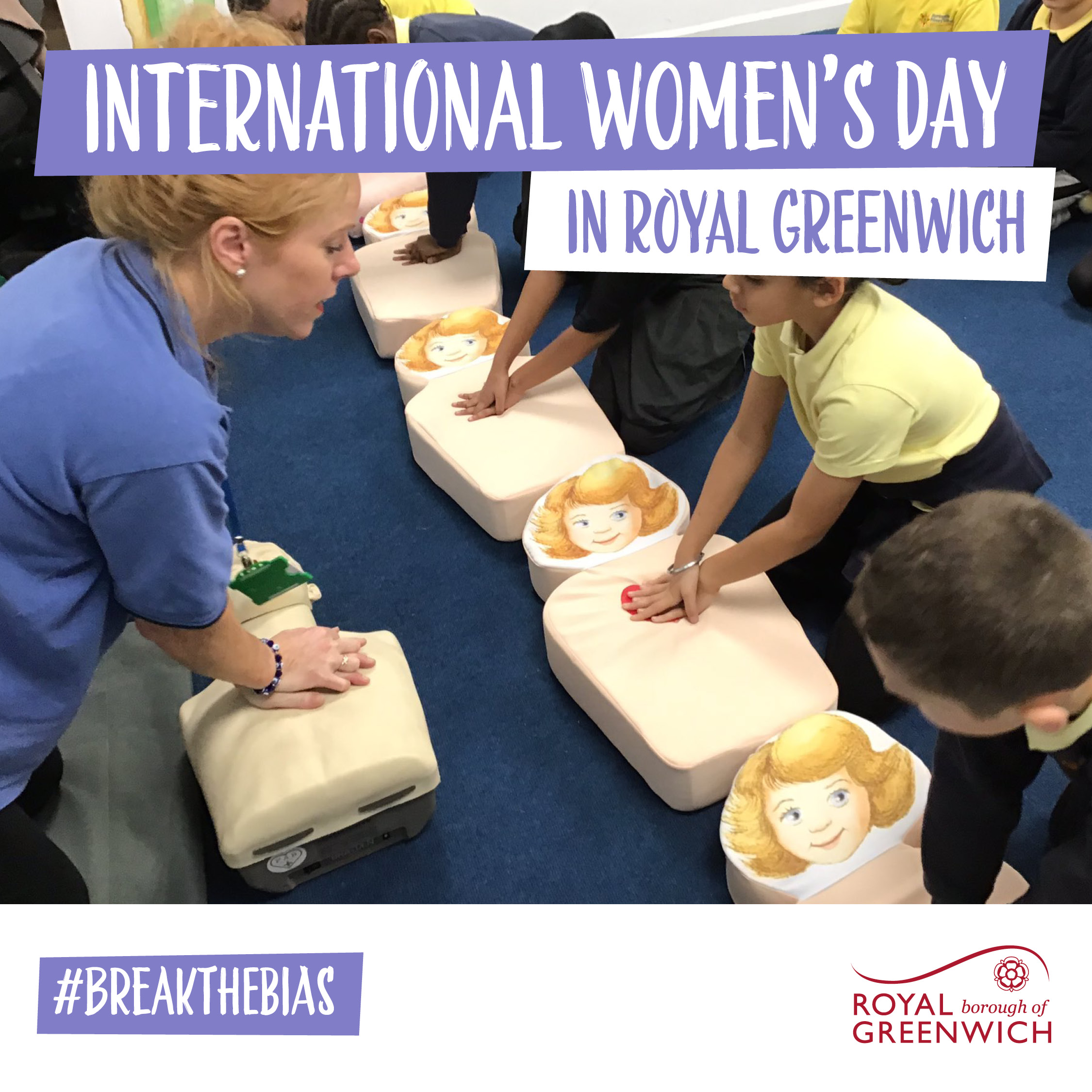 Rhona Manning, founder of Help Save Lives, gives a First Aid Class to primary school children