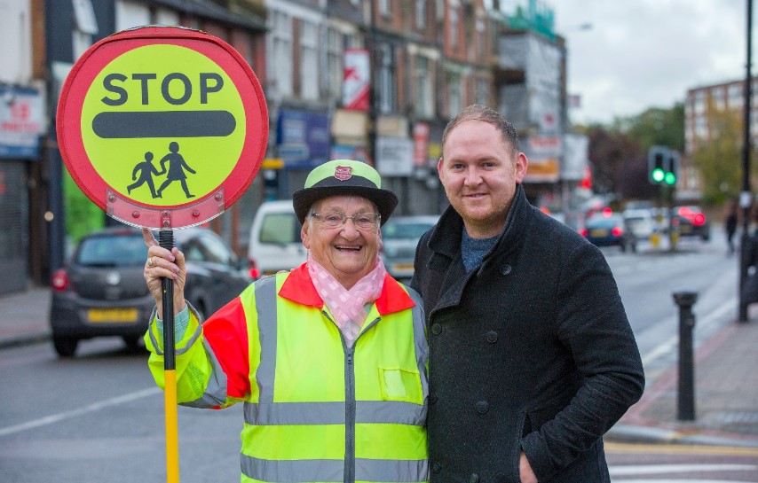 Joyce cooper with cllr danny thorpe leader of council