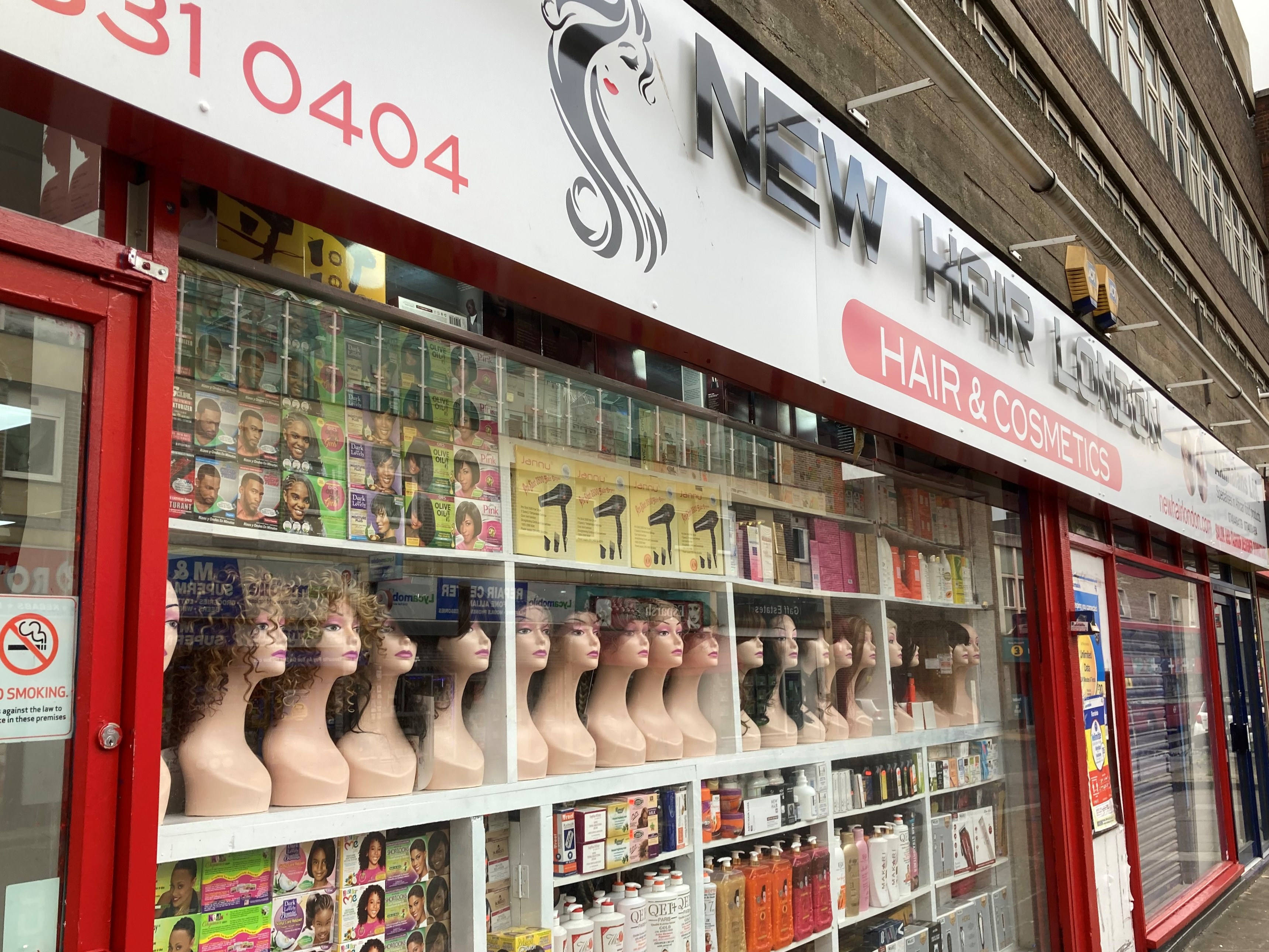 New Hair London shop exterior