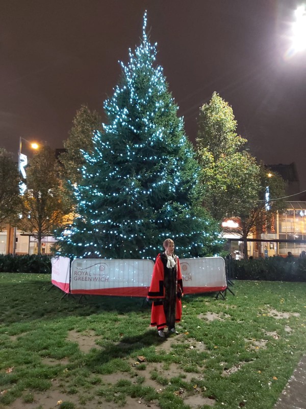Christmas tree in Woolwich