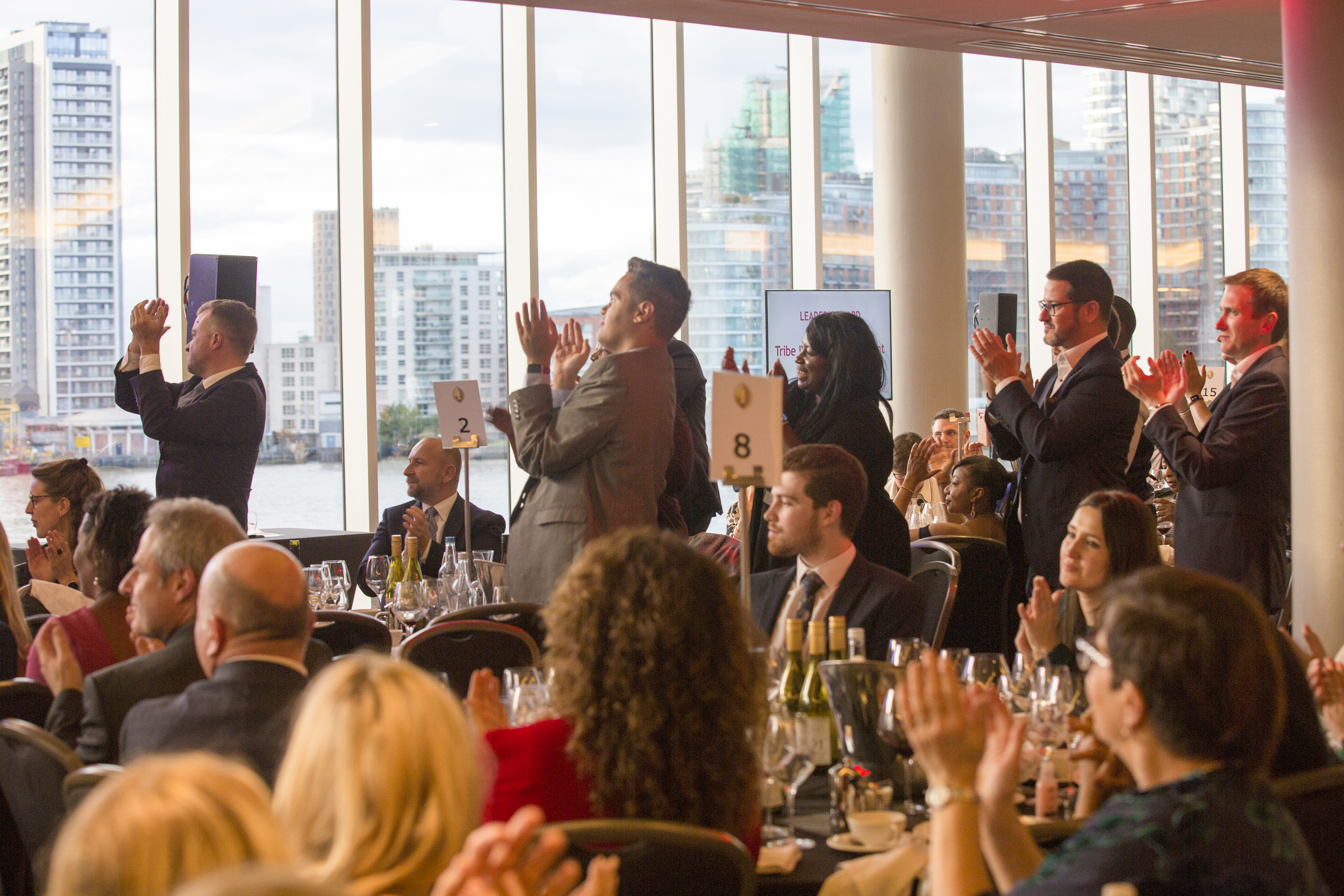 Crowd standing ovation at the Business Awards 2021