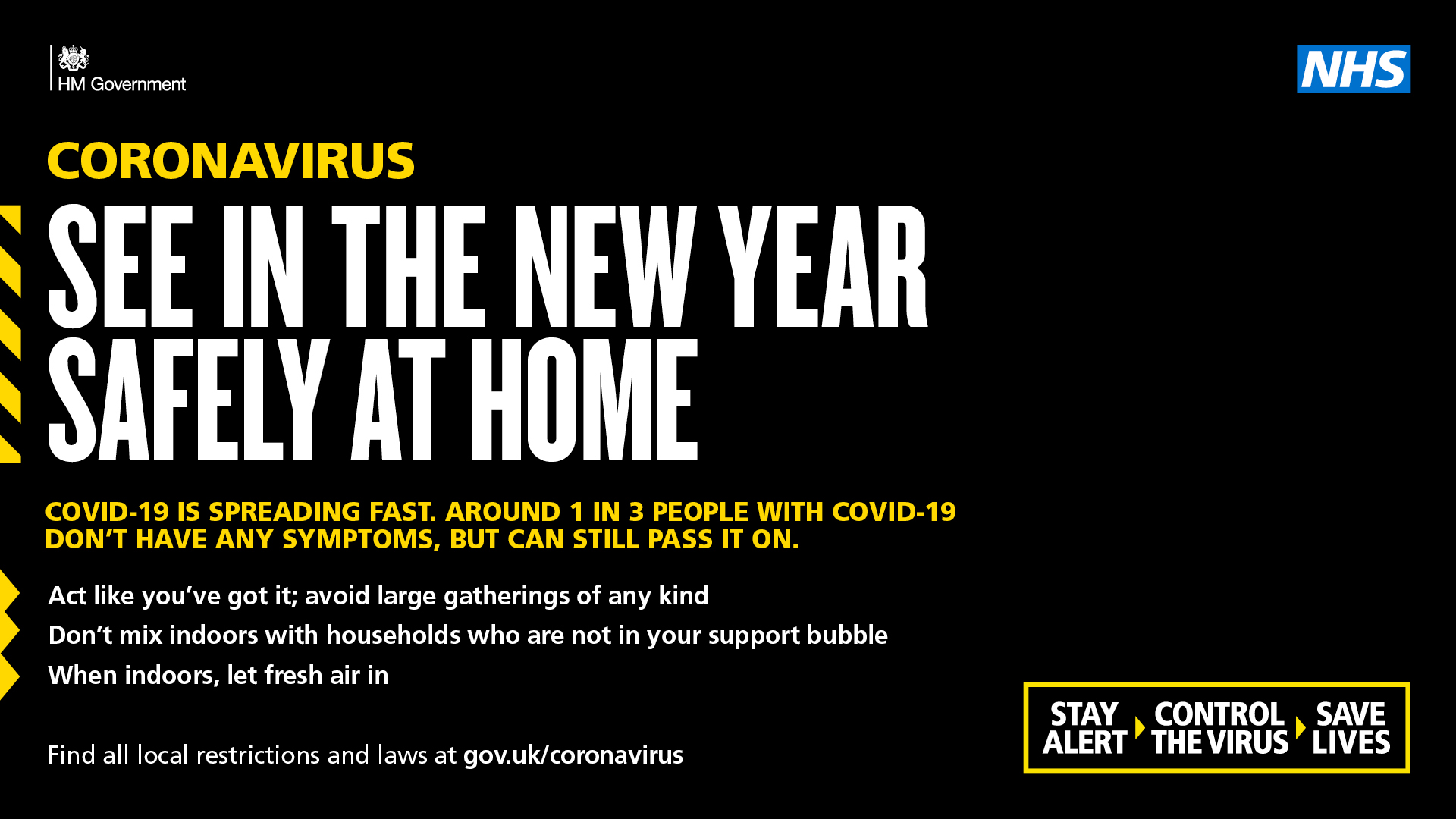 stay safe for new year at home