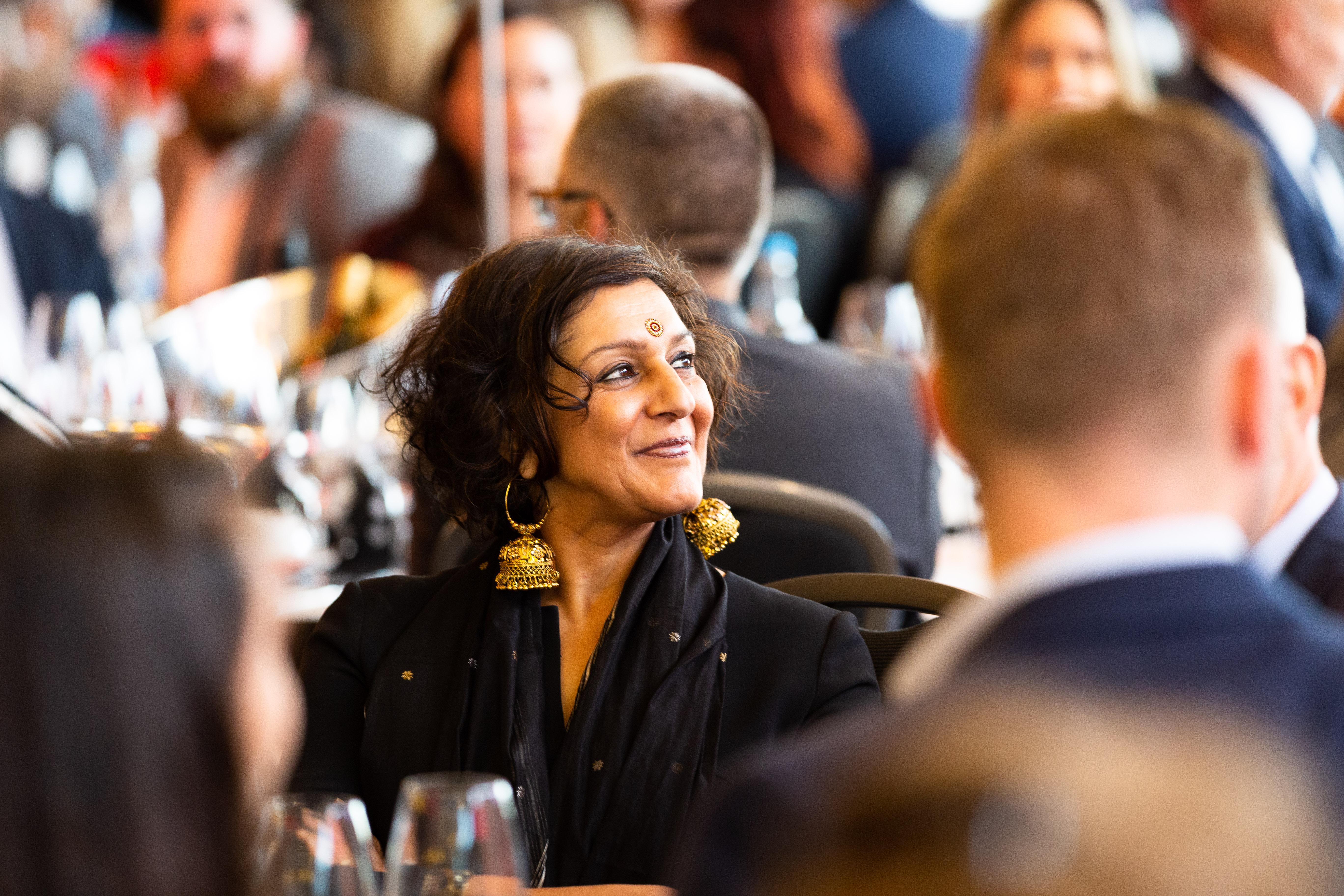 Meera Syal CBE in the crowd at the Best of Business Awards 2021