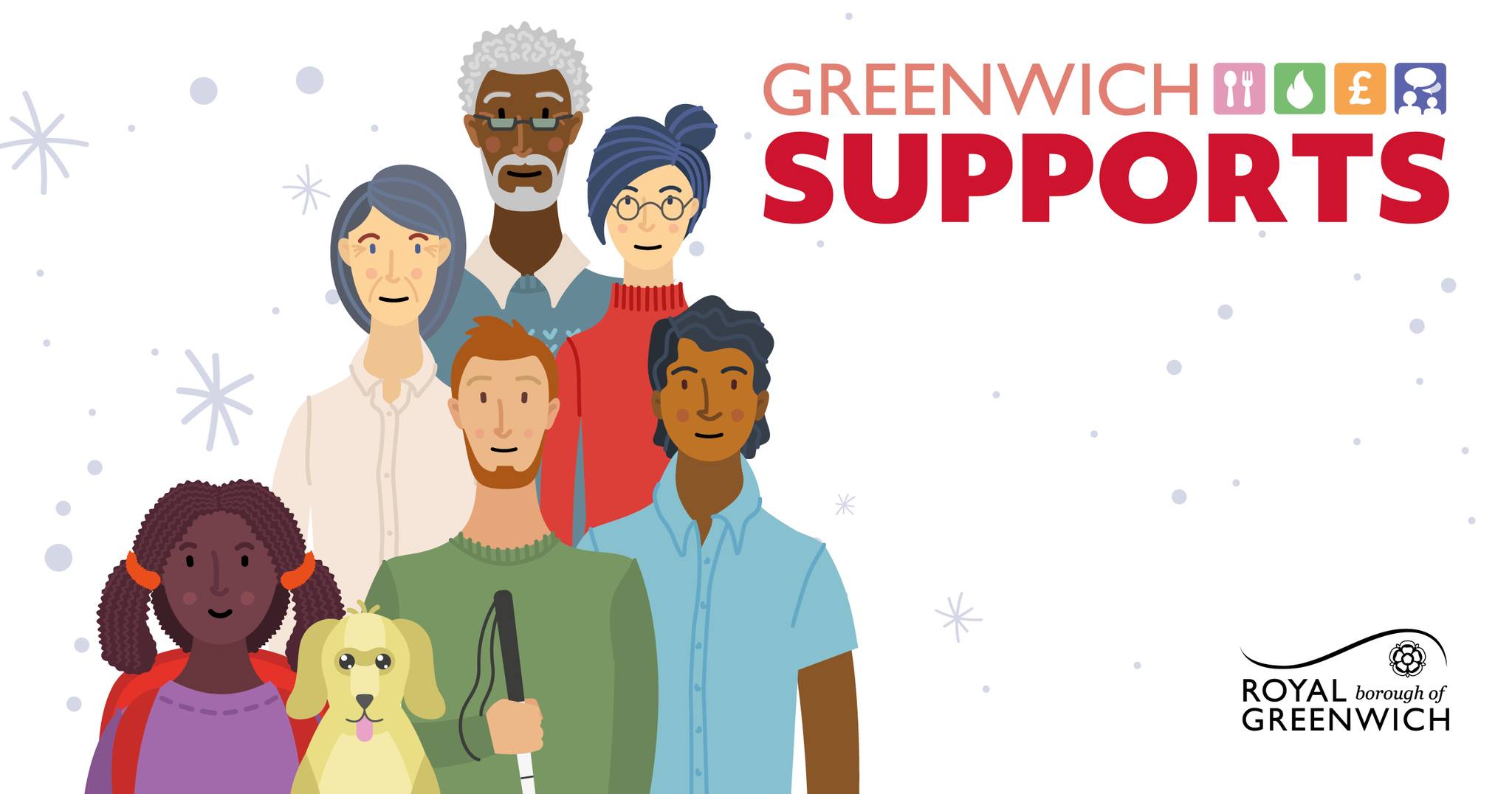 Greenwich Supports winter graphic