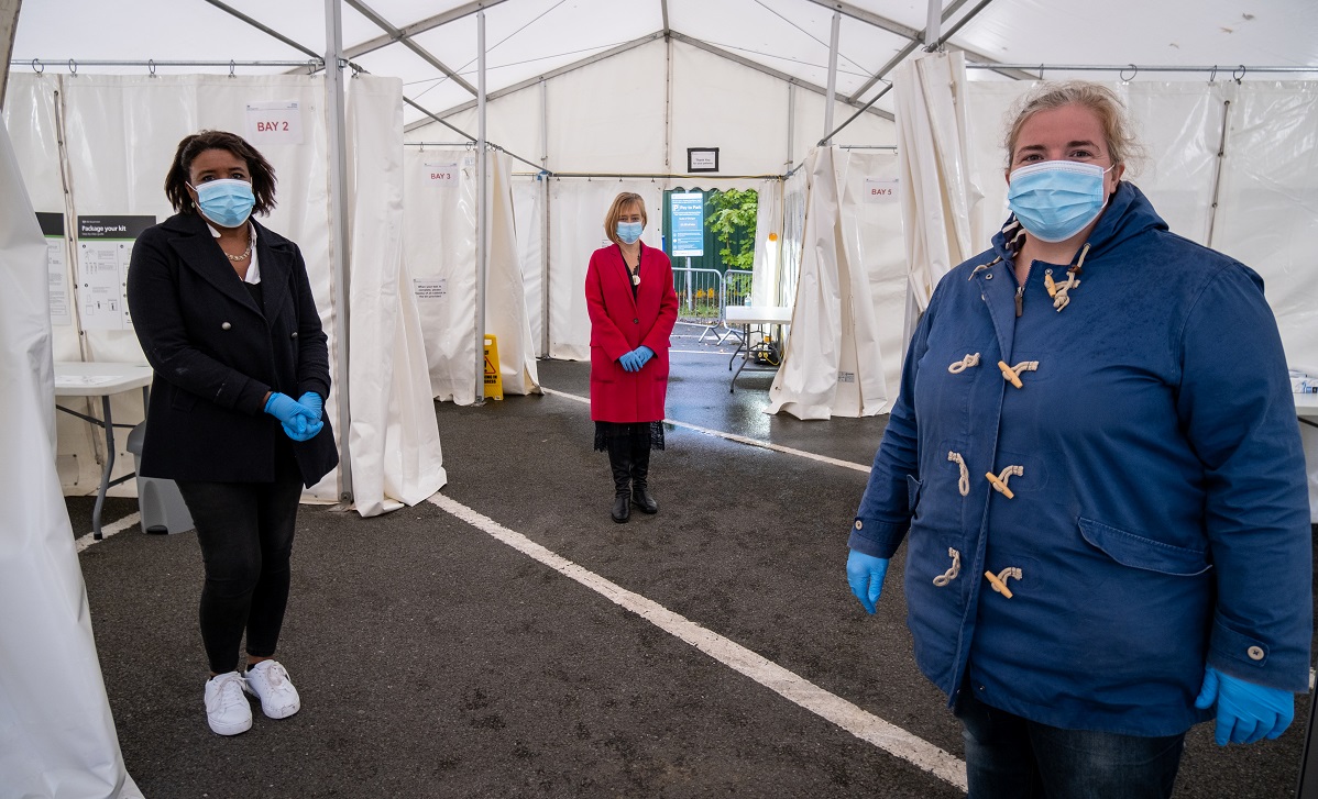 Opening of the Avery Hill testing centre