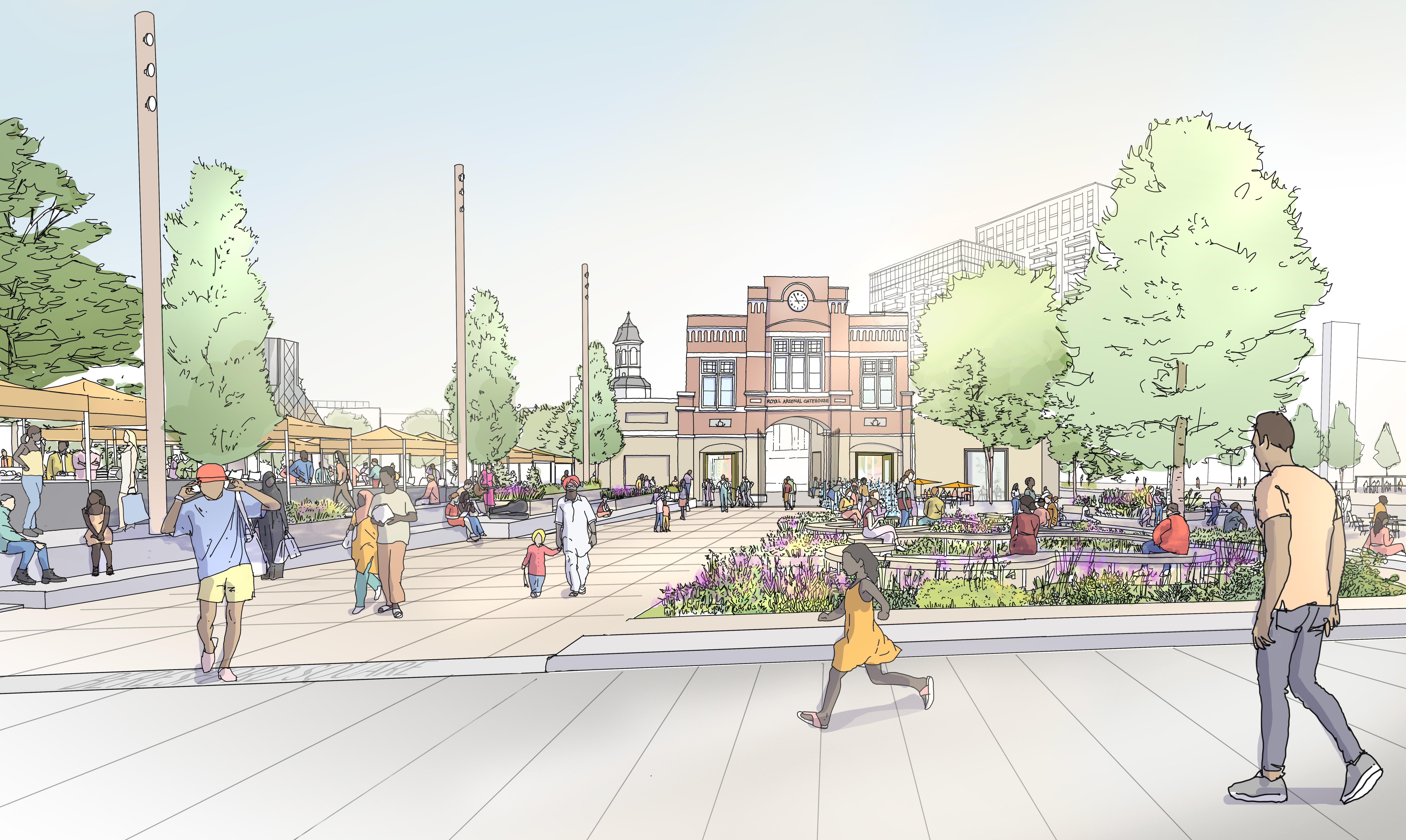 Proposed design for Beresford Square