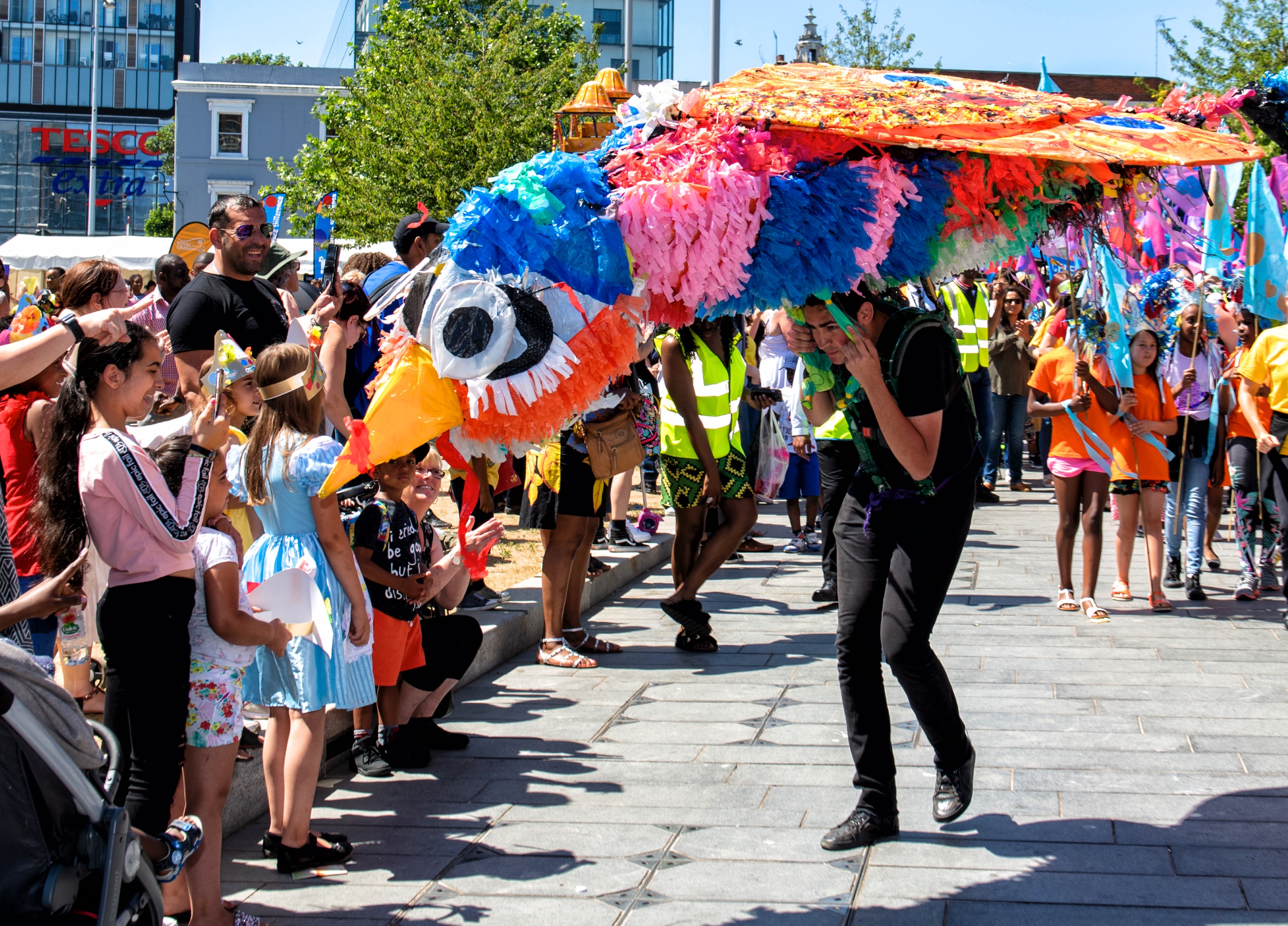 Big bird on the get together parade 2018