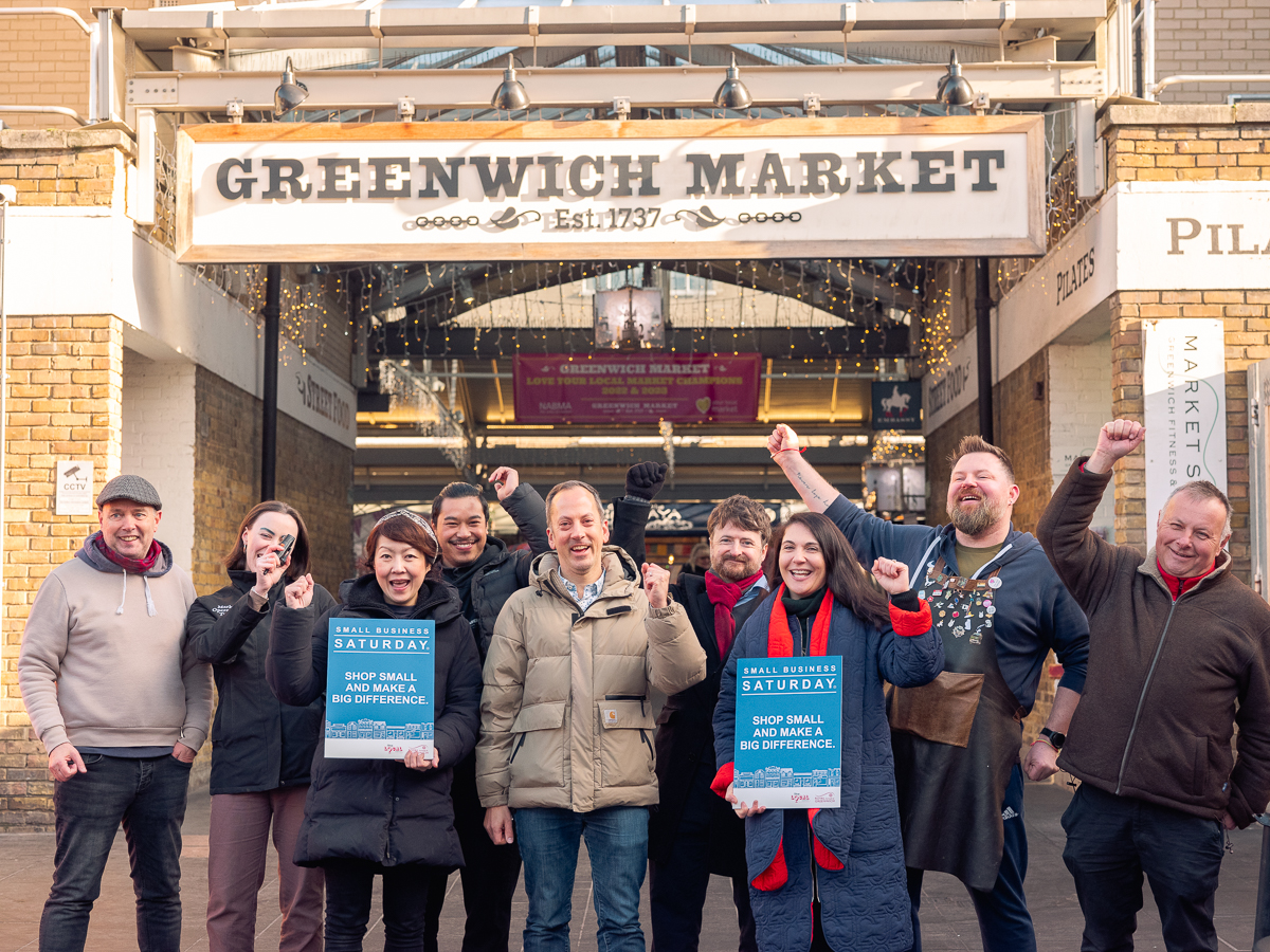 Cllrs visited Greenwich Market ahead of Small Business Saturday