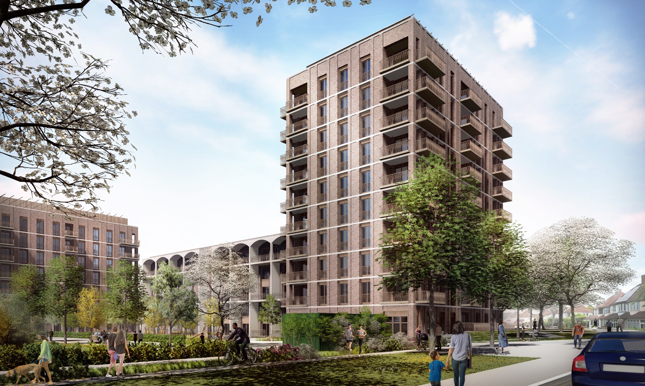 Proposed design for new homes at Kidbrooke Park Road