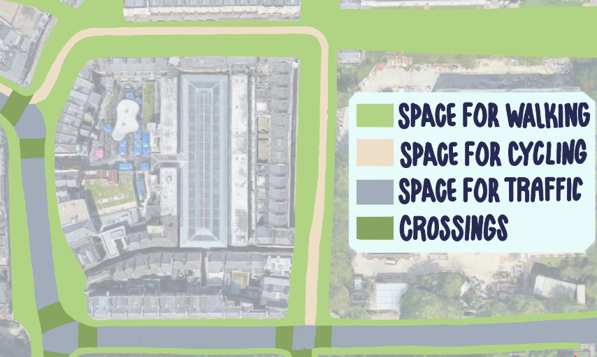 Map overview of the Greenwich Liveable Neighbourhood proposals