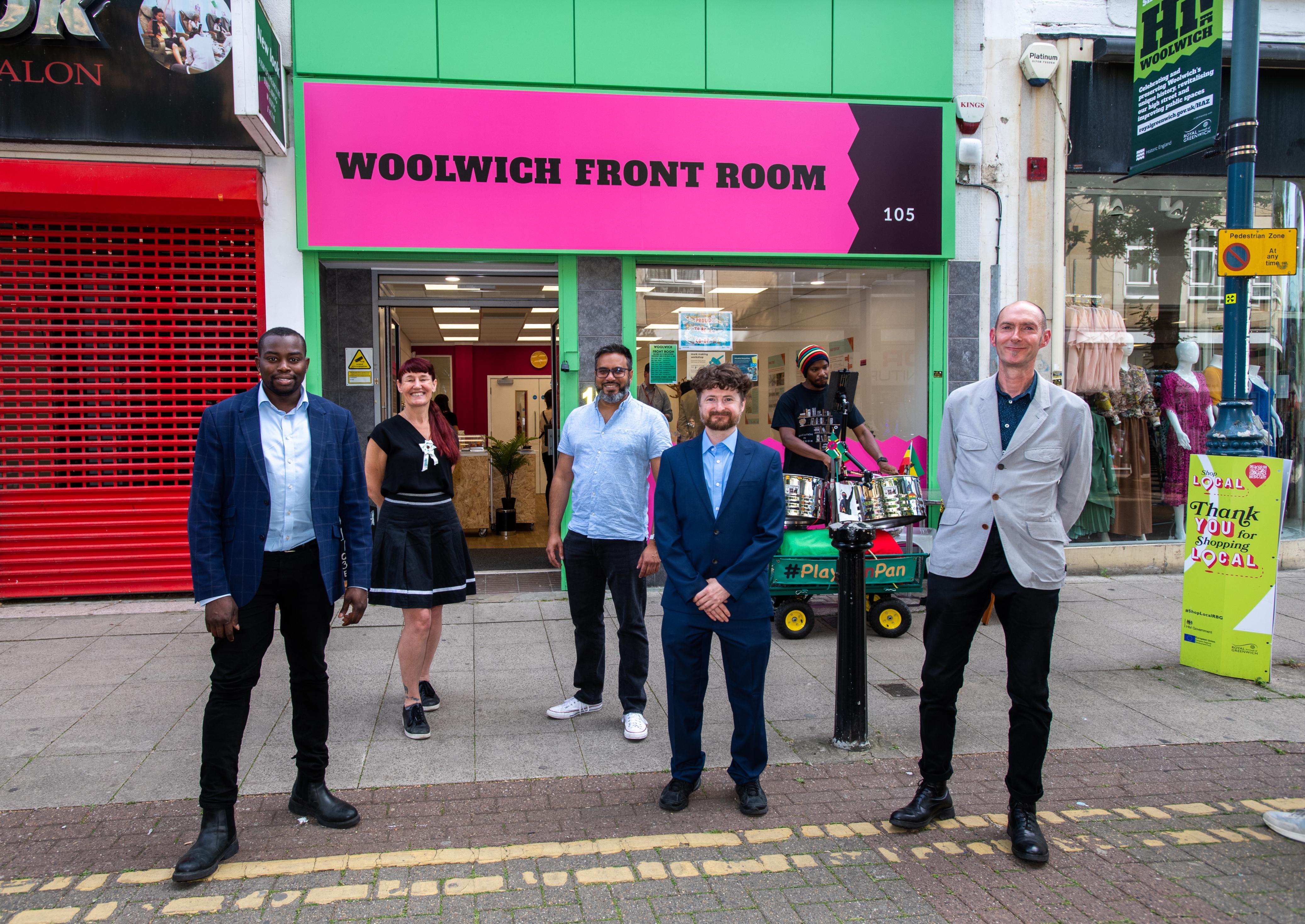 Cllr Anthony Okereke and guests at the Woolwich Front Room