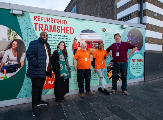 Councillors also popped over to say hello to the team at Tramshed, which was showcasing comedy on the night