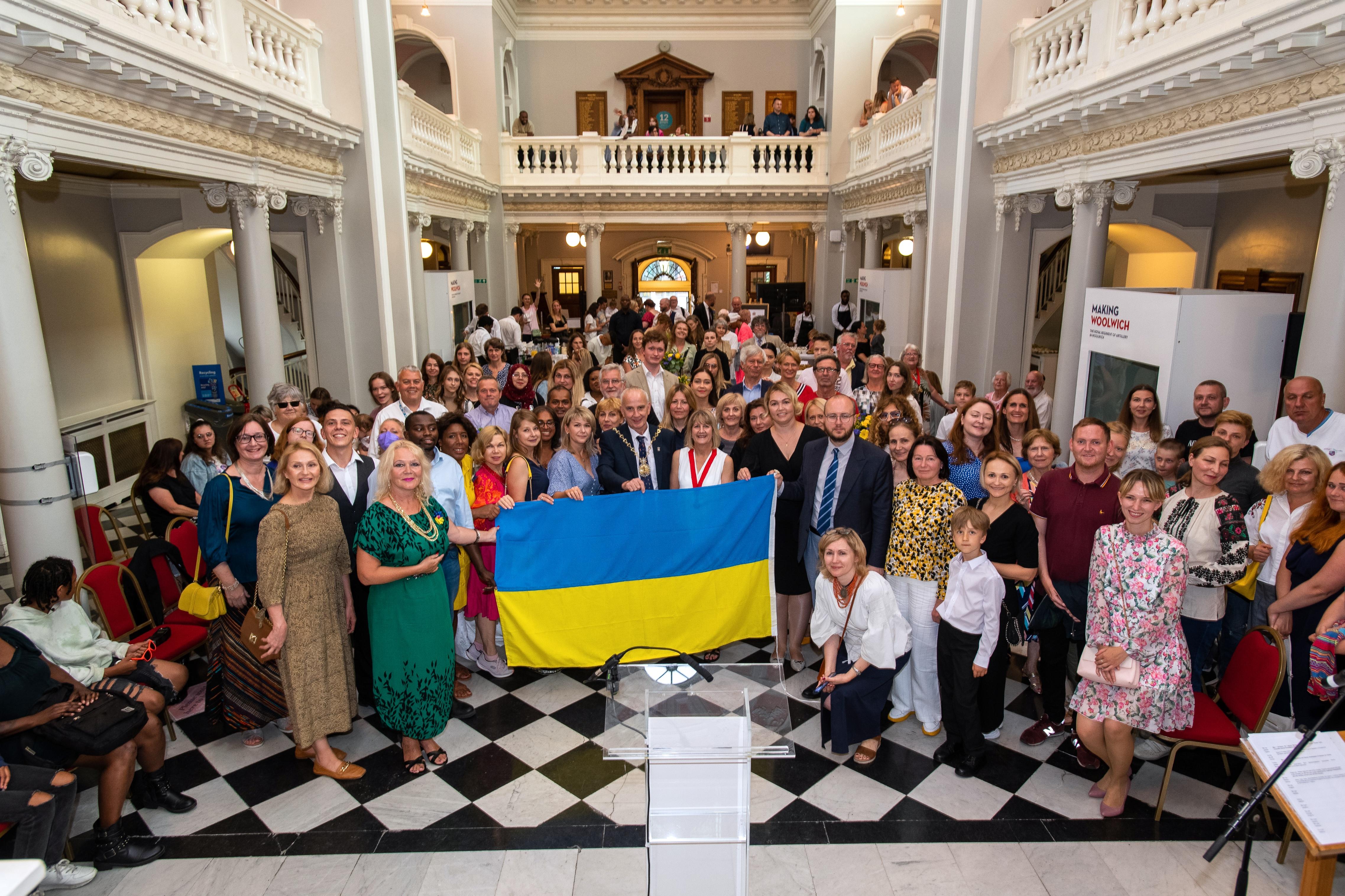 Ukrainian welcome event at the Town Hall