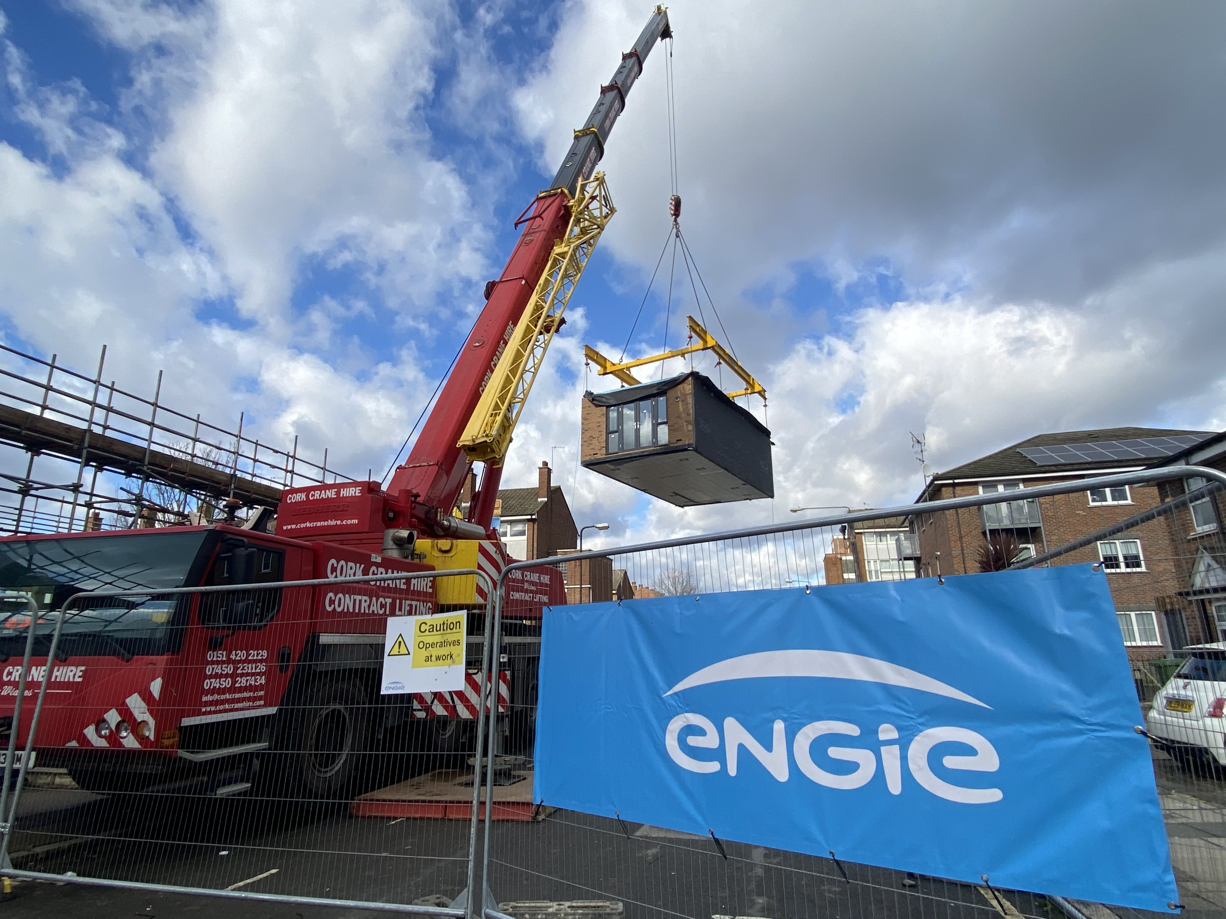 The first modular units are delivered to the Greenwich Builds Robert Street site