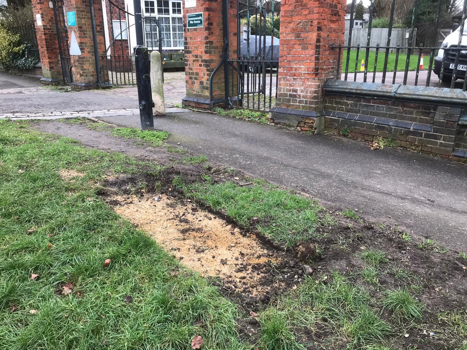 Site of stolen bench in Kidbrooke