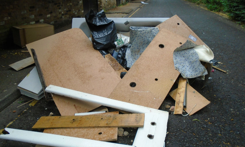 Fly-tip at Torrance Close