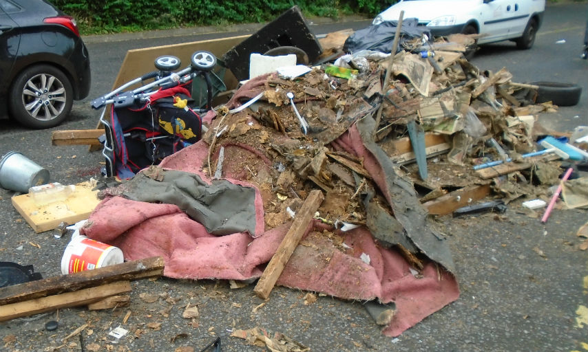 Torrance Close fly-tip