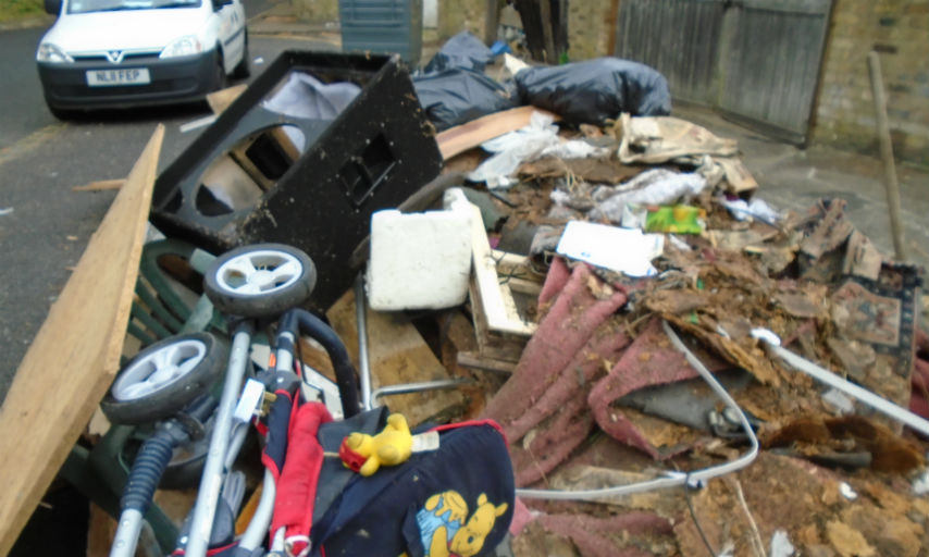 Torrance Close fly-tipping