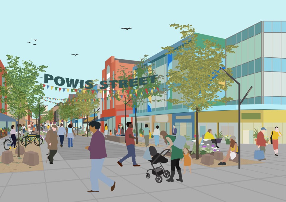 Artist's impression of Powis Street