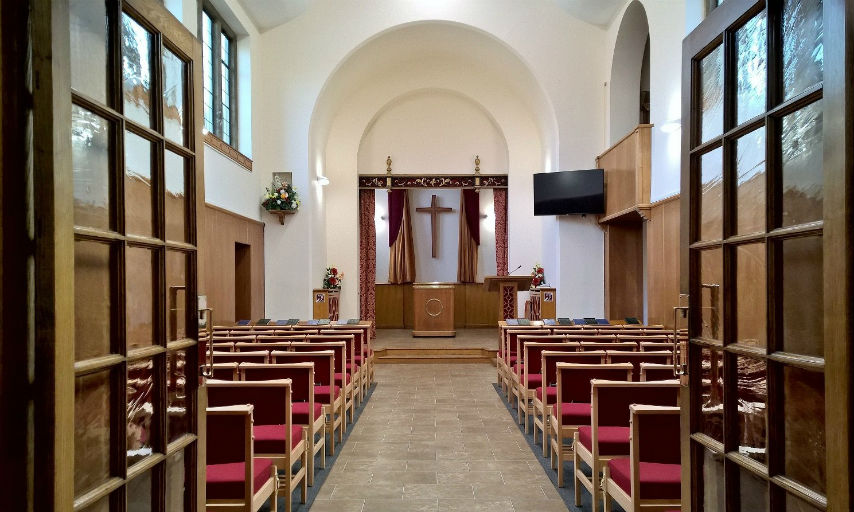 West Chapel, Eltham Crematorium