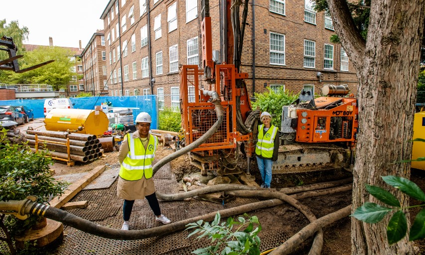 Borehole drilling at Ernest Dence Estate