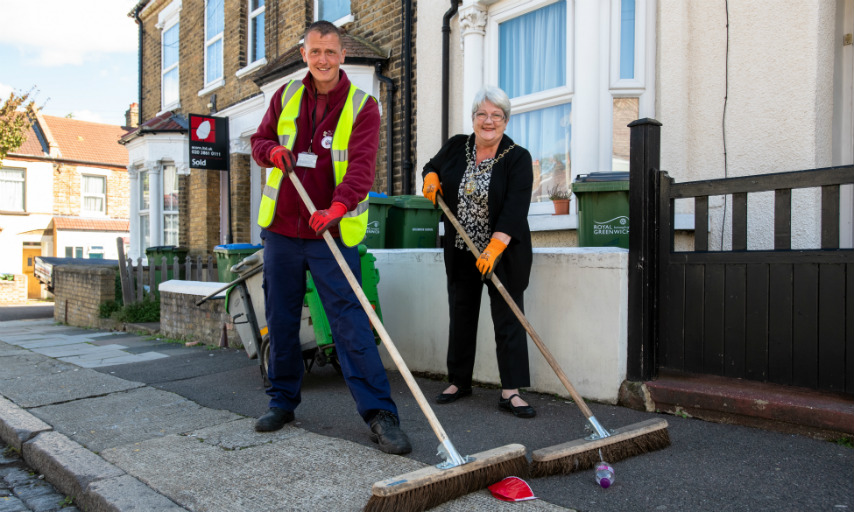 Craig Hutton and the Mayor Cllr May