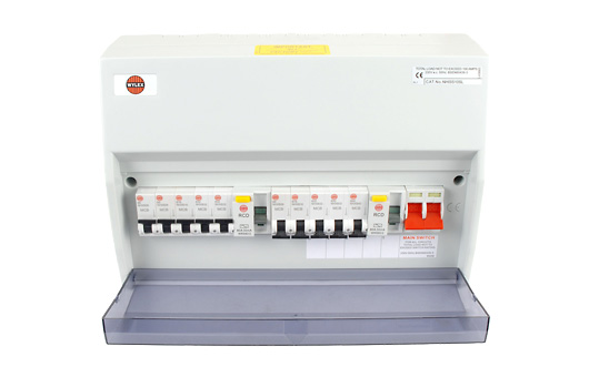 Picture of a typical electrical consumer unit