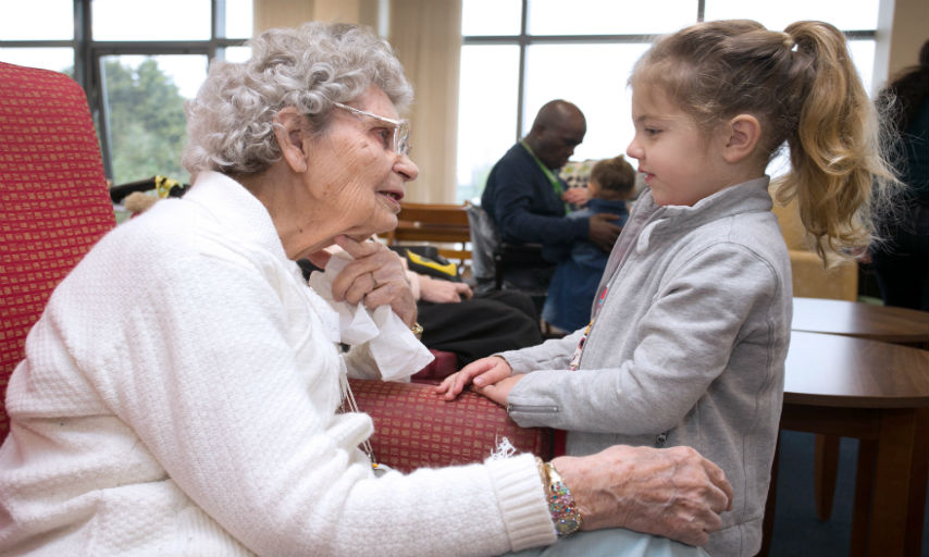 Betty, 103, enjoying the fun!