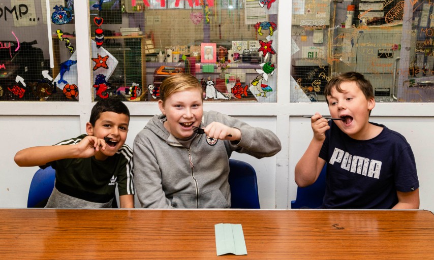 Children eating