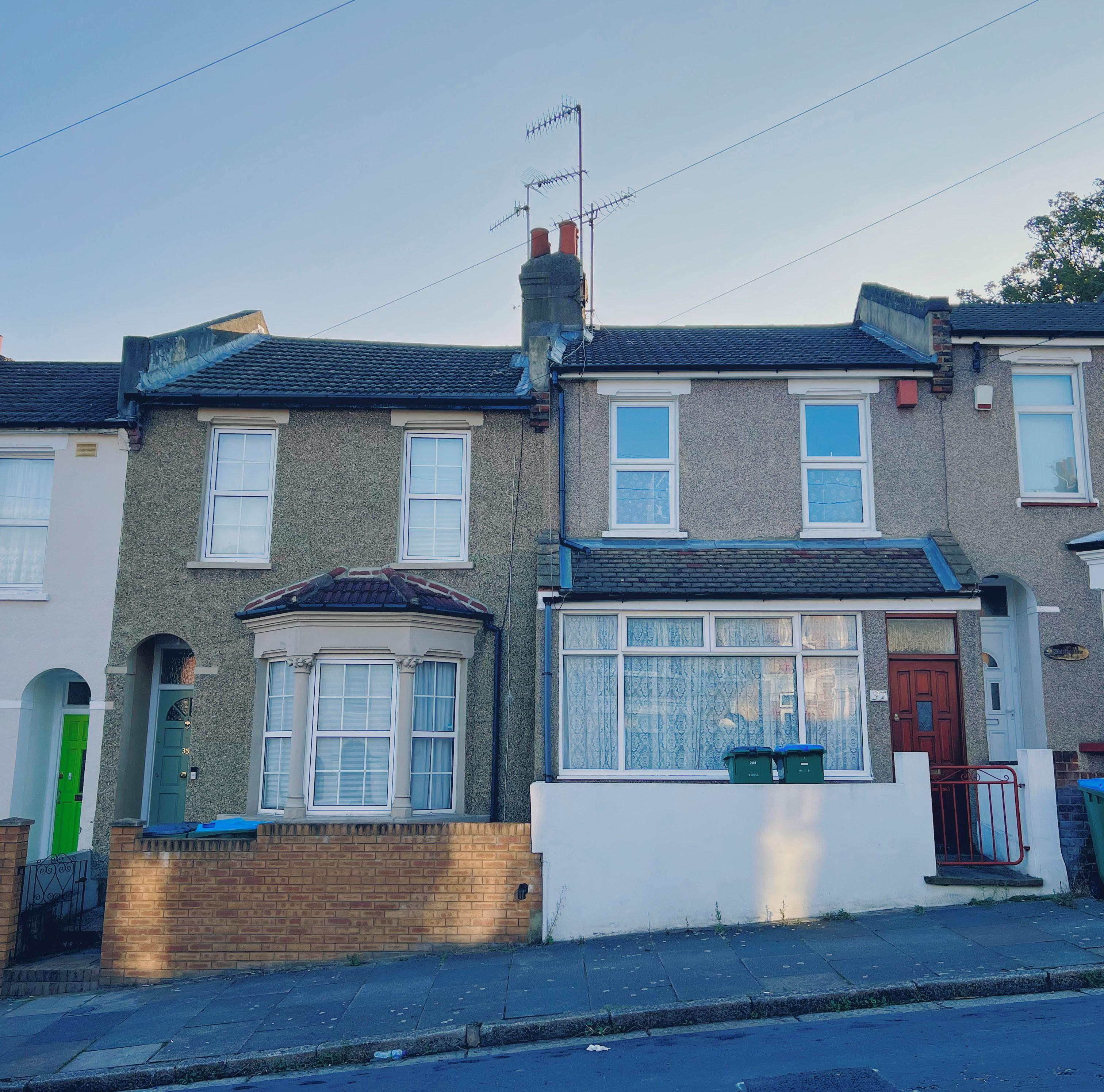 A photograph of terrace houses in Plumstead