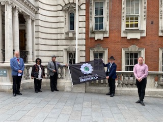 Remembering Srebrenica flag raising