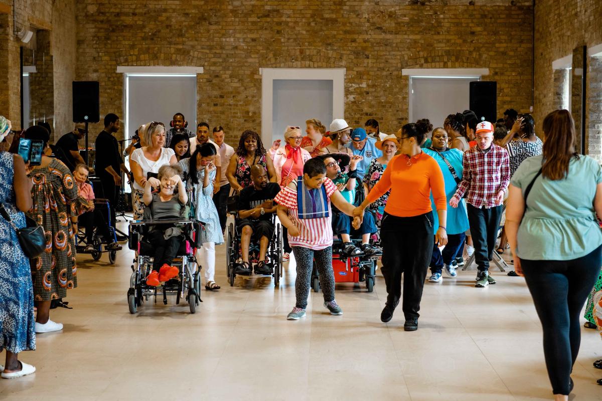 Image showing residents enjoying Learning Disability Week celebrations.