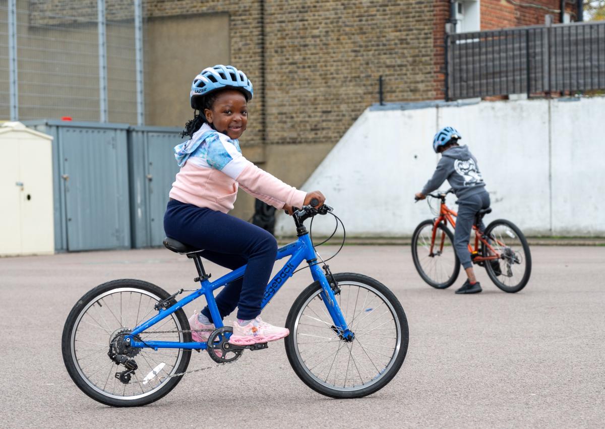 child cycling