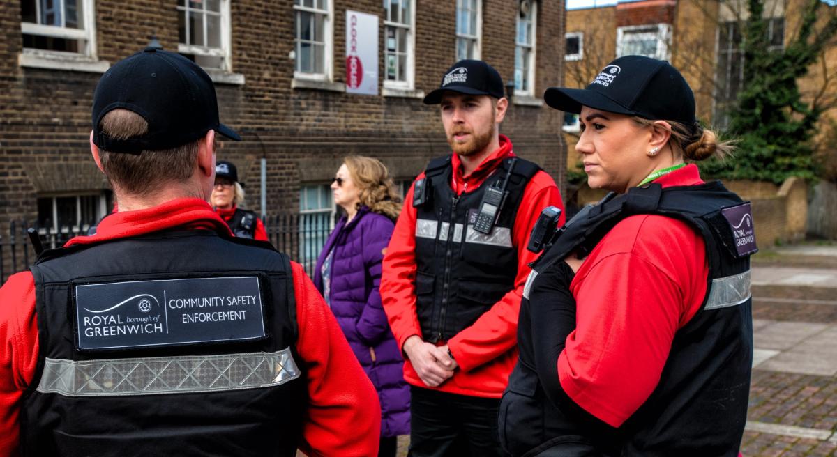 Three community safety enforcement officers
