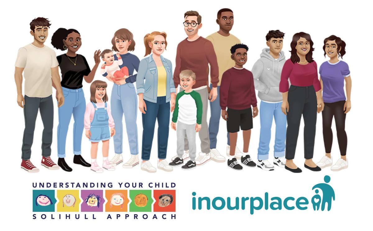 Illustration of a range of parents and children of different ages, races and genders