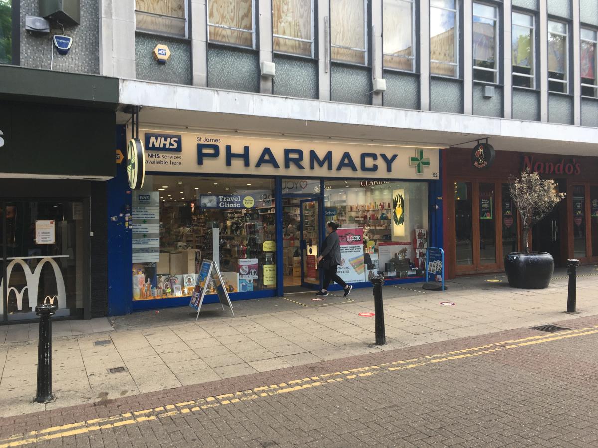 Image showing the front entrance of a pharmacy in Woolwich