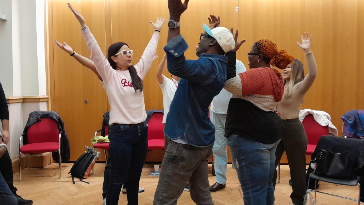 Image of staff taking part in the training course