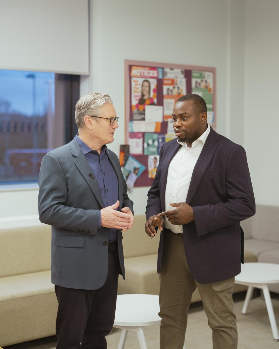 Anthony Okereke and Sir Keir Starmer