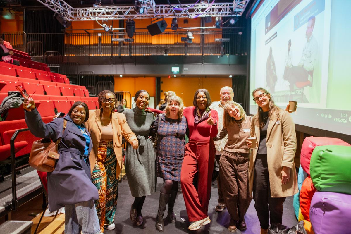 Image showing attendees posing for a photograph