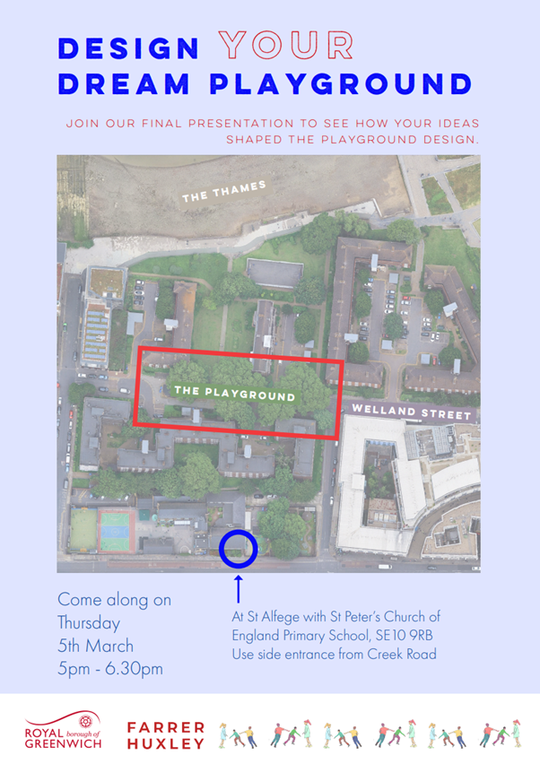 poster for event 'design your dream playground'