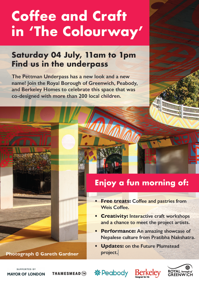 Event Poster, 'The Colourway' launch event - Saturday 4th July