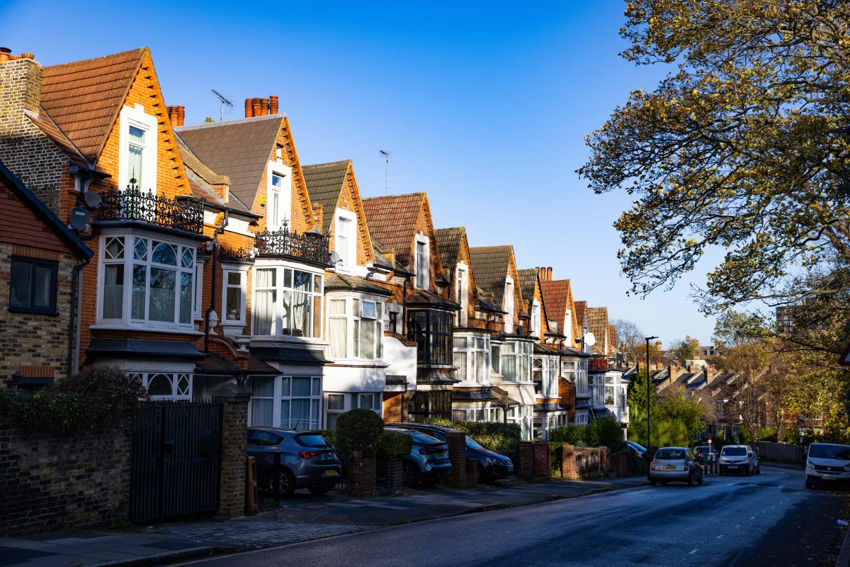 A row of terrace houses