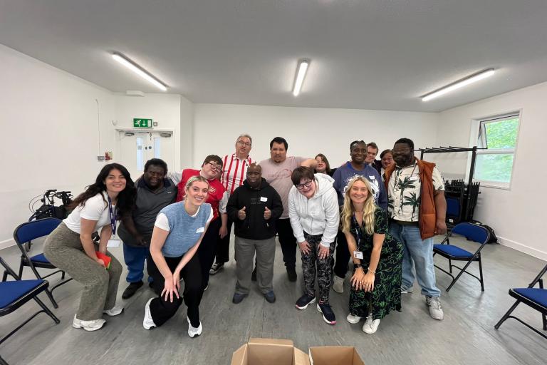 Image showing residents and programme leaders at a taster session.