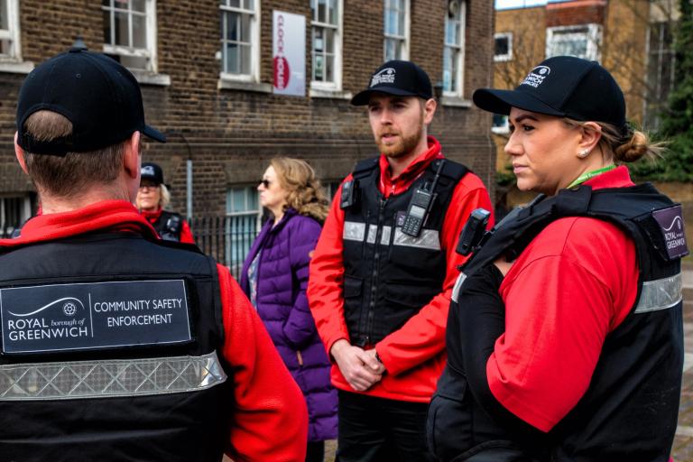 Three community safety enforcement officers