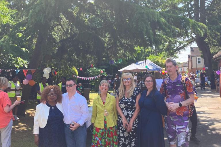 Mayor at charity event at the carer's centre