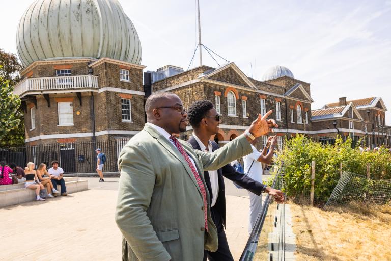 Both Leaders in front of the Royal Observatory in Greenwich Park, London