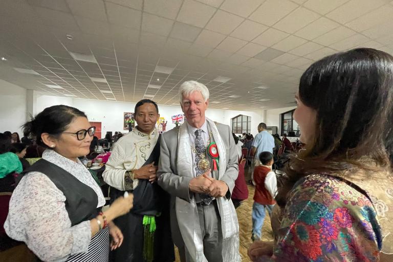 The Mayor in attendance of the Tibetan Community celebrating the Dalai Lama's 91st birthday.